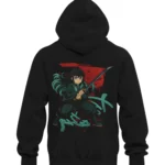 Muichiro Tokito Demon Slayer Black Hoodie