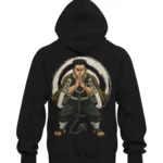 Gyomei Himejima Demon Slayer Black Hoodie