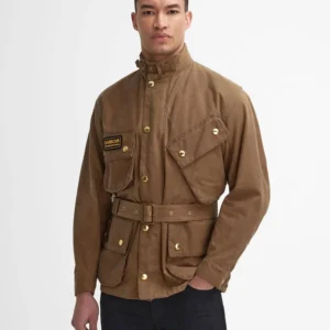 Brown Motorcycle Barbour Jacket