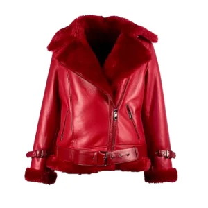 Red-Sheepskin-Shearling-Bomber-Jacket