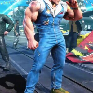 Street Fighter 6 Guile Blue Jumpsuit