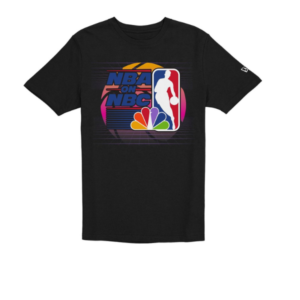 NBA on NBC Bold Black T-Shirt